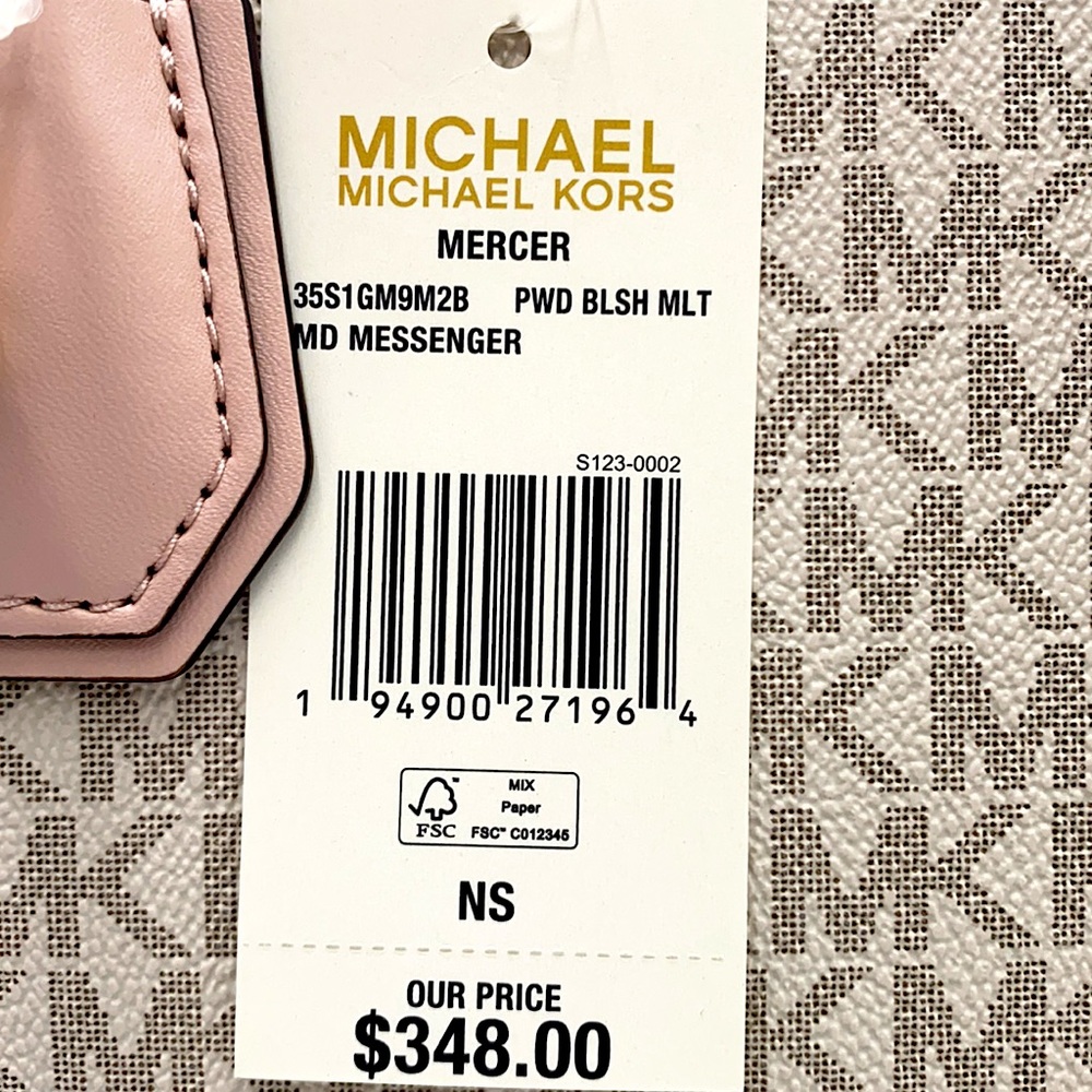 MICHAEL KORS MERCER MEDIUM MESSENGER POWDER BLUSH - Picture 16 of 16